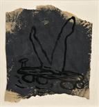 JULIÃO SARMENTO - NASC. 1948 "Mocoo" acrílico sobre papel assinado e datado de 1983 Dim. - 22 x 21