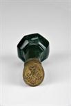 A Seal, jasper handle, bronze stamp with engraved monogram “AV I”, Europe, 18th C Dim. - 10 cm