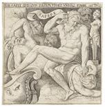 Enea Vico    1523 Parma - 1567 Ferrara2 Bll.: Leda und der Schwan. Sapere (Das Wissen). 1542.