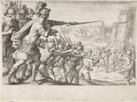 Jacques Callot    1592 Nancy - 1635 Nancy2 Bll.: Die Einschiffung der Truppen. Die Einnahme der