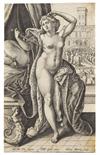 Marten de Vos    1532 Antwerpen - 1603 AntwerpenDer Tod der Lucretia. Ende 16. Jahrhundert.