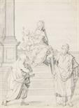 Johann Matthias Kager    1566 München - 1634 AugsburgZugeschrieben - Anbetung des Kindes durch die