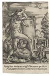 Heinrich Aldegrever     um 1502 Paderborn - 1555/61 SoestHerkules tötet den Drachen Ladon. 1550.