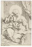 Simone Cantarini     1612 Oropezza bei Pesaro - 1648 VeronaDie Madonna mit dem Finken. Um 1635/36.