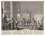 Abraham Bosse     1602 Tours - 1676 Paris2 Bll.: Le Maistre d`éscole. La Maistresse d`escole. Ca.