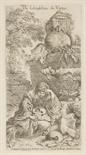 Giovanni Benedetto Castiglione     1616 Genua - 1670 MantuaMelancholie. Um 1645/1647.Radierung.