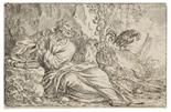 Jonas Umbach     1624 Augsburg - 1693 Augsburg2 Bll.: Der reuige Petrus. Caritas Romana (Cimon und