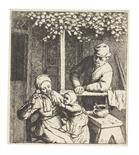 Adriaen van Ostade     1610 Haarlem - 1685 HaarlemDie verlangte Puppe. 1679.Radierung. Hollstein 16