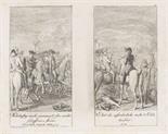 Daniel Chodowiecki     1726 Danzig - 1801 Berlin2 Bll.: `Zu Stein`s Charakteristik Friedrich`s II.