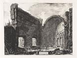 Giovanni Battista Piranesi     1720 Mogliano - 1778 RomAvanzi di una Sala appartenente al Castro