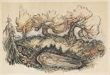 Alfred Kubin     1877 Leitmeritz/Böhmen - 1959 Zwickledt bei Wernstein am InnSchneewittchen. 1923.