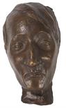 Ernst Barlach     1870 Wedel/Holstein - 1938 RostockMaske Friedrich Schult. 1920.Bronze mit brauner
