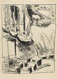 Karl Schmidt-Rottluff     1884 Rottluff bei Chemnitz - 1976 BerlinBoote außer Dienst. 1923.Tusche-