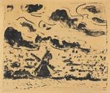 Ernst Ludwig Kirchner     1880 Aschaffenburg - 1938 DavosWindmühle bei Burg auf Fehmarn. 1908.