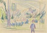 Ernst Ludwig Kirchner     1880 Aschaffenburg - 1938 DavosGebirgslandschaft (Landschaft bei Davos,
