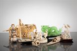 CHINESE IVORY SNUFF BOTTLE MODELLED AS A MALE FIGURE along with various ivory carvings, etc