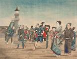 JAPANESE WATERCOLOUR ON SILK