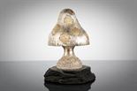 CHRISTOPHER NIGEL LAWRENCE SILVER GILT `SURPRISE` MUSHROOM the cover opening to reveal an elf