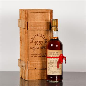 Macallan 1957 Rinaldi Anniversary Edition Label Reads The Macallan Single Highland Malt Scotc