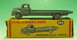 Dinky Toys Dublo Bedford Flat Truck: No 066 in Grey Lovely condition with fair box