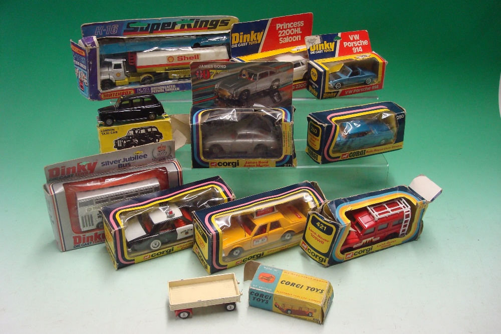 1970s Boxed Corgi & Dinky Toy Diecast Cars: To consist of Corgi 326 Chevrolet Caprice Police, 327