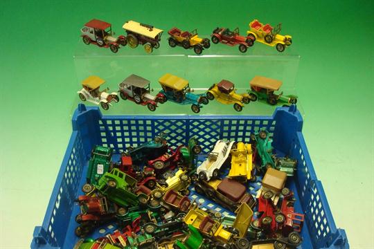 Collection of Matchbox or Yesteryear playworn Diecast Cars: All in fair condition just need some TLC