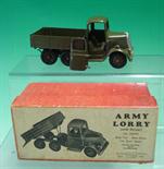 Britains No 1335 Army Lorry Six Wheel: Military Truck with Back Drop, Body Tips, Cab Door Opens