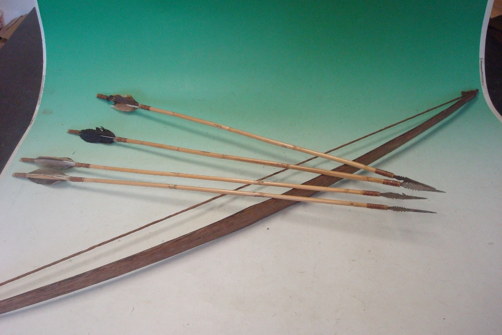 Philippines Bow and Arrow from Banaue Rice Terraces Region Handmade