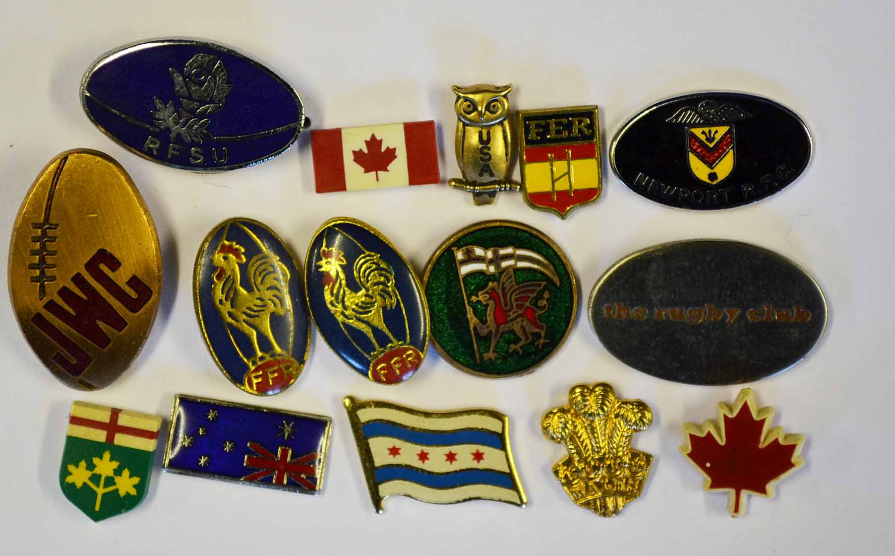 Lot De Pins Rugby XV Vintage – Collection BRIVE, Fabriqué En France, Pour Fans De Rugby