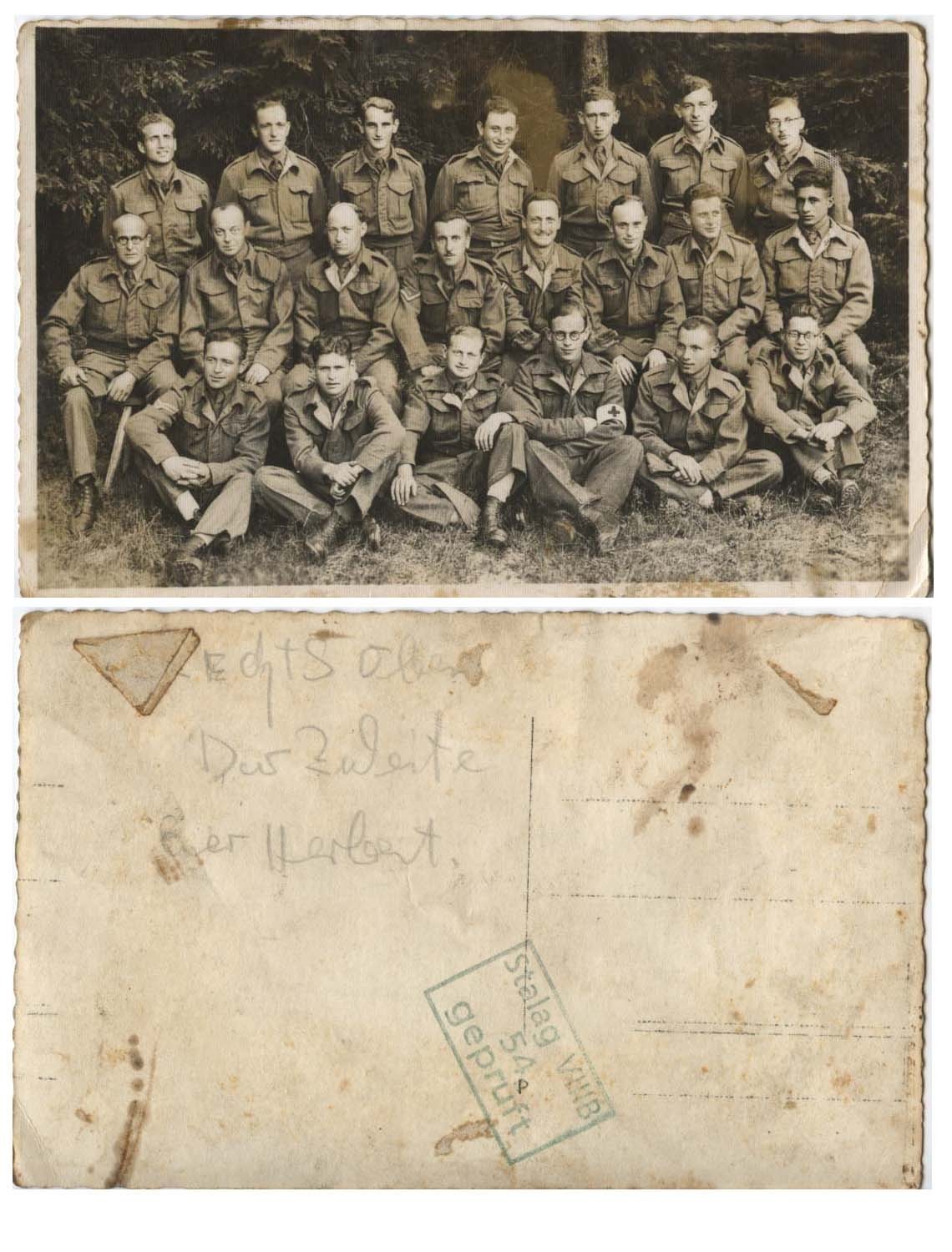 WWII – Judaica/Germany/Palestine Group Photo Jewish Brigade POW Stalag 8B. Unusual if not