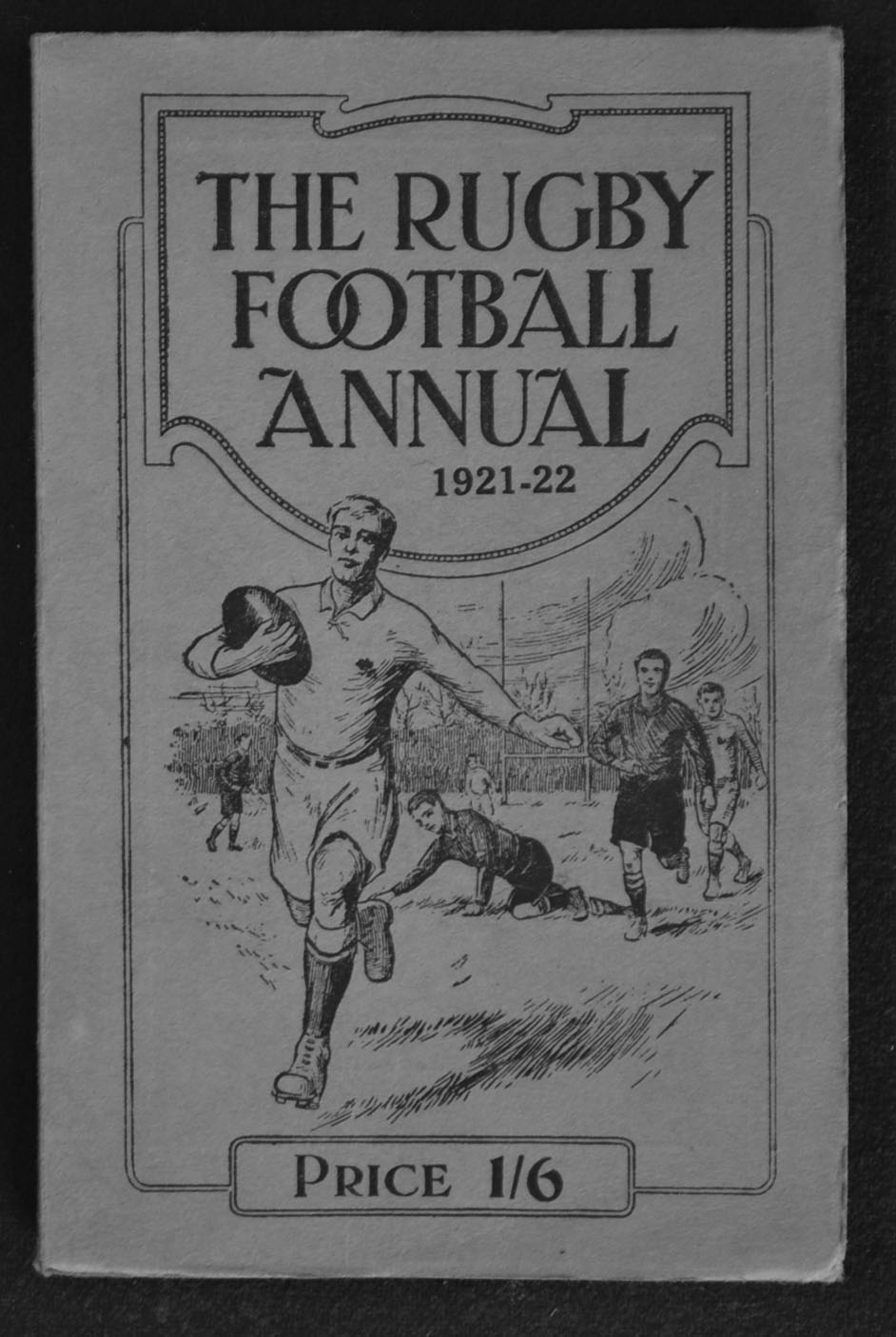 1921/22 Rugby Football Annual – original blue pictorial over lapping wrappers – hence some creases