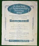 1934 Wimbledon Lawn Tennis Championship programme – to incl Mens semi final Fred Perry v S Wood,