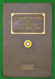 Scarce and interesting 1926 Seabright Lawn Tennis and Cricket Club Jubilee Yearbook - embossed gilt,