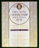 1937 Coronation Wimbledon Lawn Tennis Championship programme - for the 4th day’s play c/w neatly