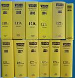 1981-1991 Wisden Cricketers’ Almanacks – all hard backs with dust covers except ’81, ’82 and ’84,