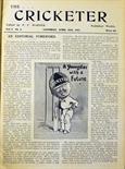 1921 The Cricketer Vol I – No1 – No19, published in London, hard back bound in dark green gilt,