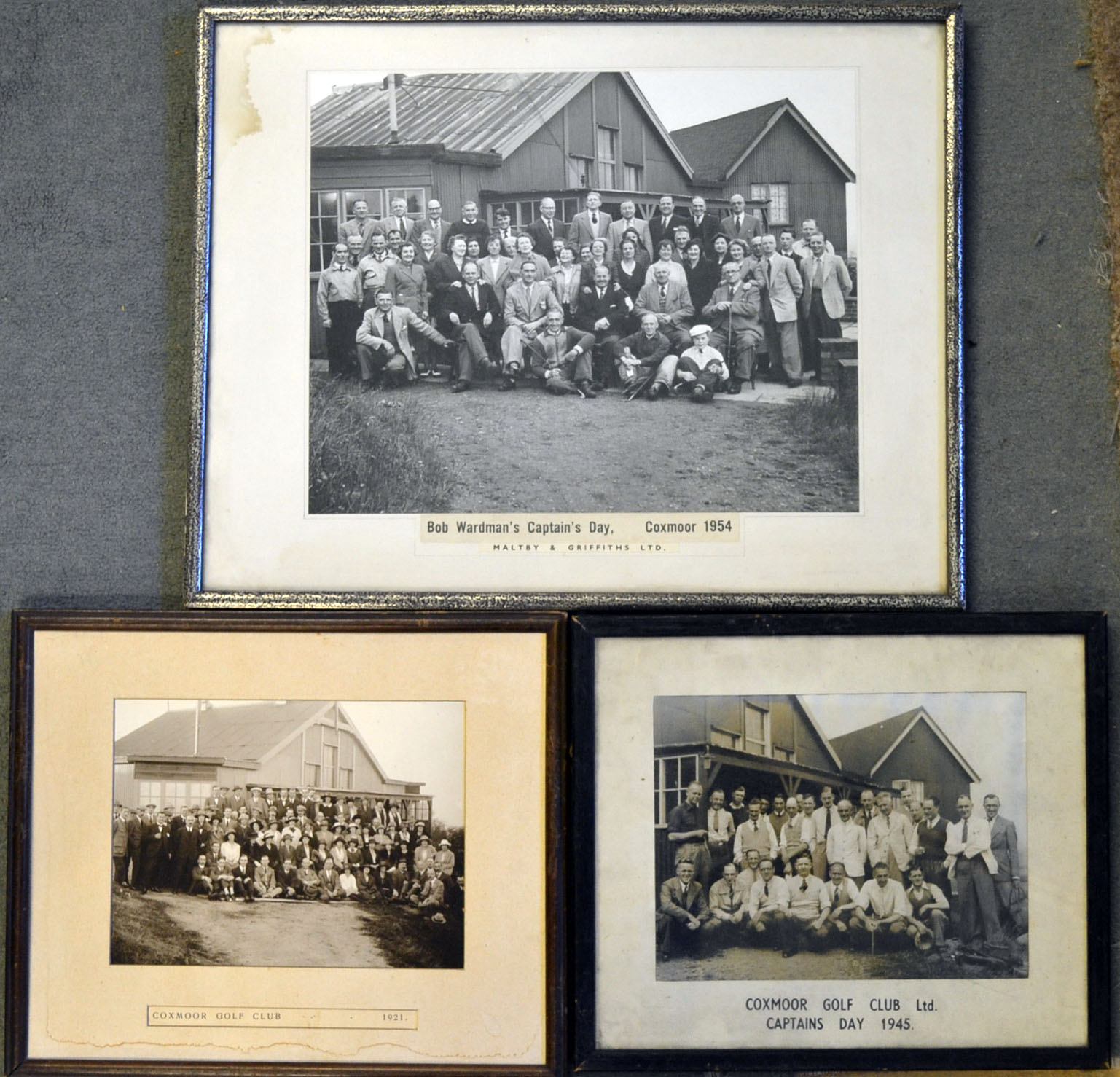 3 x Coxmoor Golf Club photographs from 1920s onwards to incl 1921 Group photograph of Ladies and