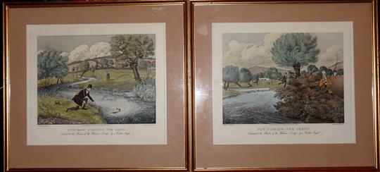 PRINTS (2): Pair of colour prints, originally painted by Pollard, engraved by Reeve and published by