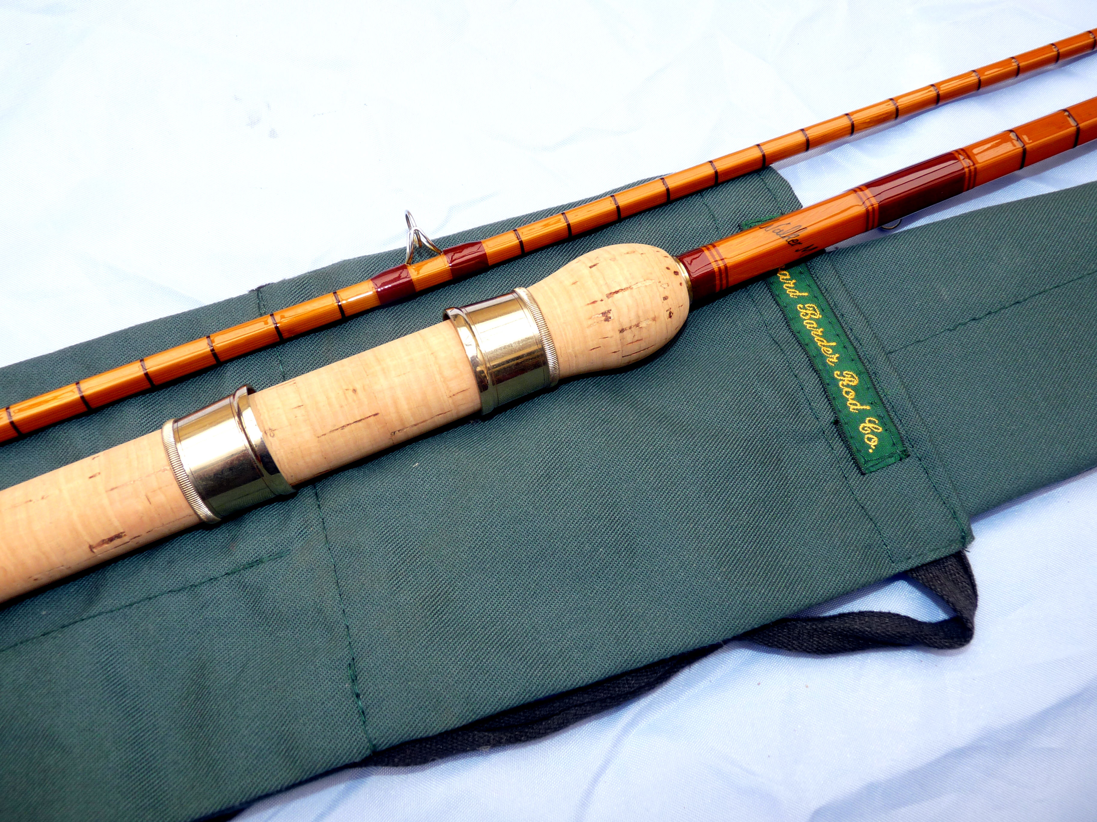 ROD: Edward Barder “The Richard Walker Mk 1V Carp” 10” 2 piece split cane rod in unused condition,
