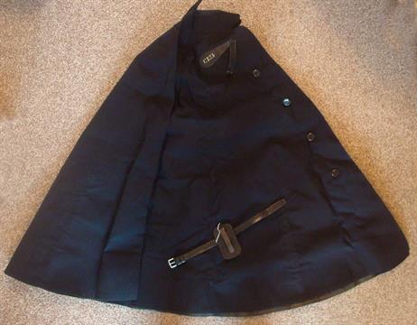 1950 / 60s Police Canvas Cape: Great clean example of a Police cape, Badged with police number
