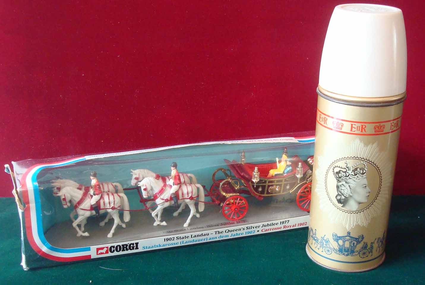 Toys 1977 Silver Jubilee State Coach Four horse drawn carriage