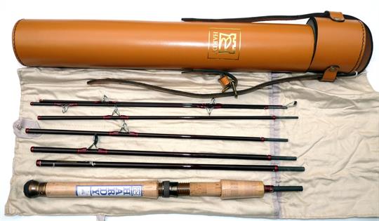 ROD: Hardy Graphite Smuggler Deluxe Spinning Rod 8’3” 7 piece carbon fibre, burgundy blank, guides