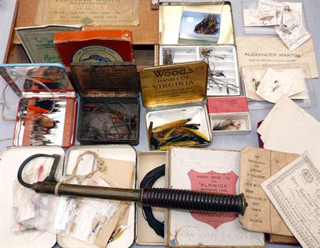 ACCESSORIES: Quantity of salmon fishing accessories incl. flies, some in original packets by Ogden