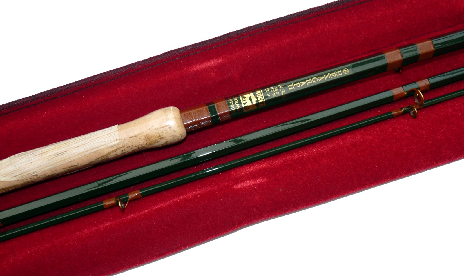 ROD: Bruce & Walker Hugh Faulkus Hexagraph 15’4” 3 piece salmon fly rod, line rate 11/12, green