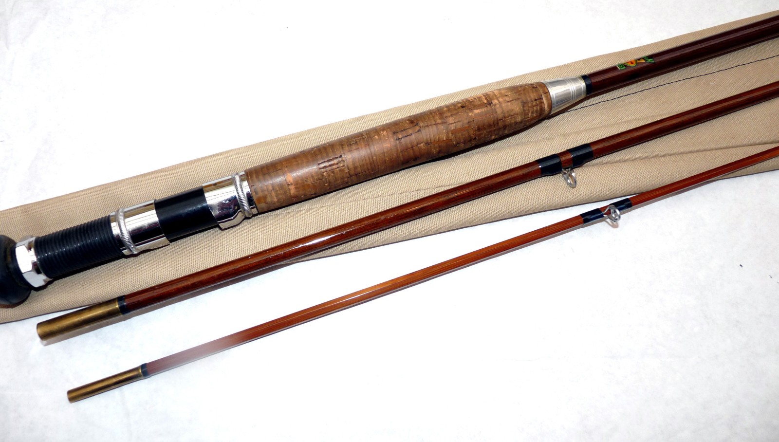 ROD: John McPherson of Inverness 9’ 3 piece greenheart trout fly rod, black whipped low bridge