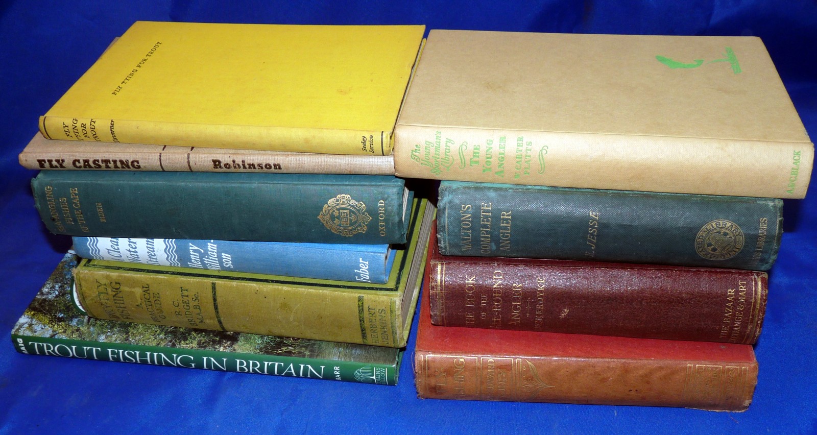 10 X ASSORTED GAME FISHING BOOKS COMPRISING – Bickerdyke, J – “The Book Of The All -Round Angler”