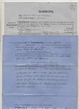 Staffordshire - Elkstone small group of papers dated 1876 concerning a case against a farmer who