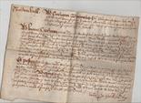 Essex group of approx seven documents mostly on vellum^ two from the 17th c and the rest from the