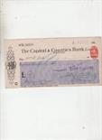 Titanic an original cheque drawn on the Capital and Counties Bank^ Exeter^ dated April 1st 1917 for