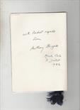 Autograph - Literature - Anthony Burgess menu for a dinner in Monte Carlo signed and inscribed to